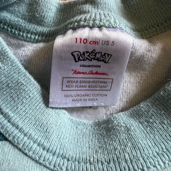 Pokemon Blue and White Short Sleeve PJ Top - Picture 3 of 4